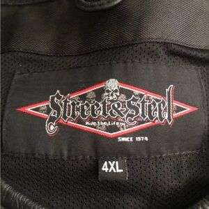 Steel and Steel leather vest size 4XL